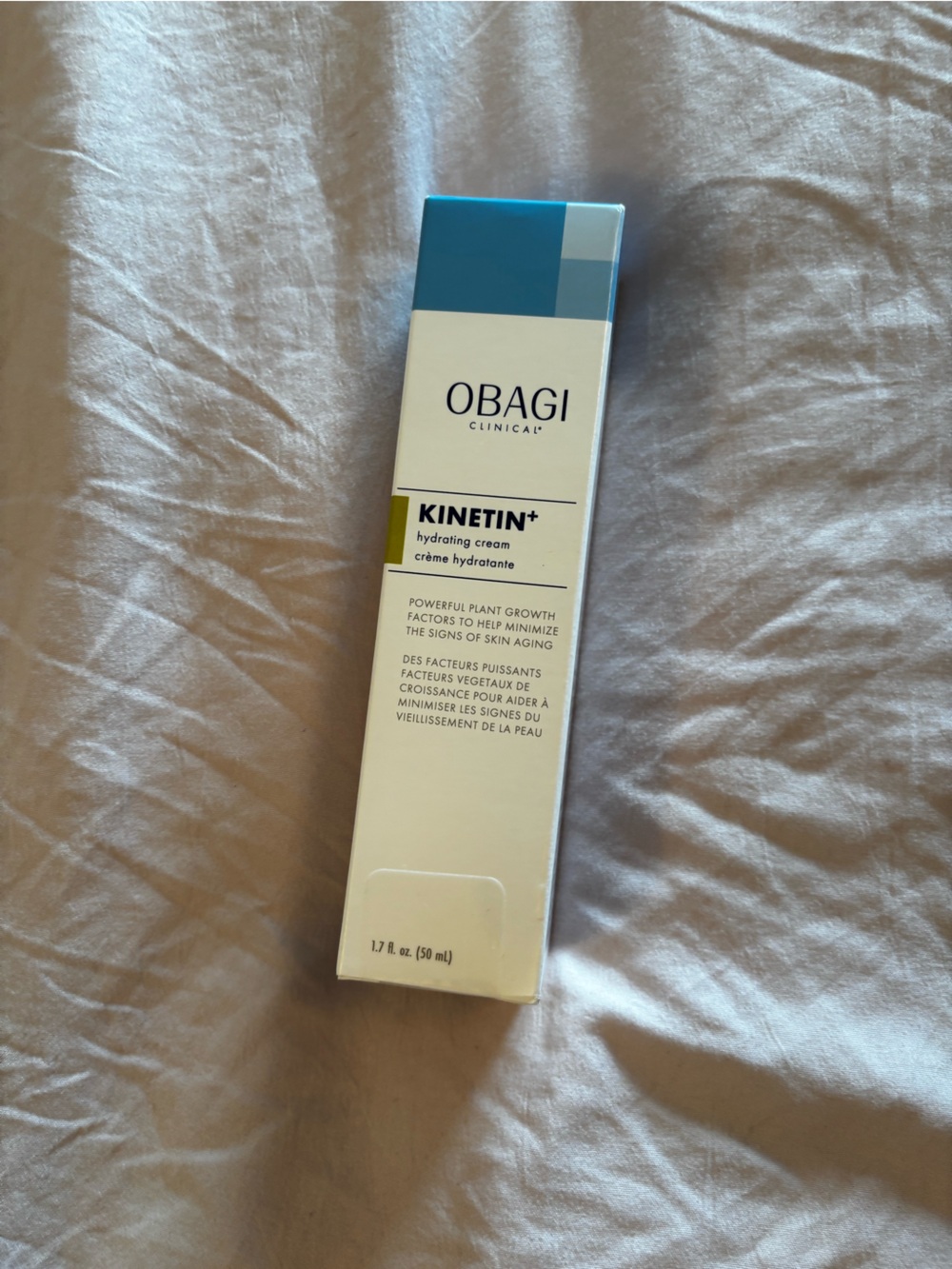 Obagi Kinetin+ Hydrating Cream - White & Blue Packaging